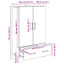 Highboard Gammelt træ 69,5 x 30 x 115 cm Konstrueret træ