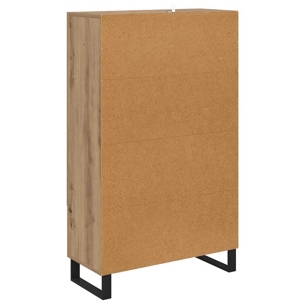 Highboard Artisan Egetræ 69,5 x 30 x 115 cm Konstrueret træ