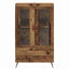 Highboard Gammelt træ 69,5 x 31 x 115 cm Ingeniørtræ og glas