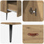 Highboard Artisan Egetræ 69,5 x 31 x 115 cm Ingeniørtræ og glas