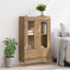Highboard Artisan Egetræ 69,5 x 31 x 115 cm Ingeniørtræ og glas