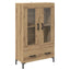 Highboard Artisan Egetræ 69,5 x 31 x 115 cm Konstrueret træ