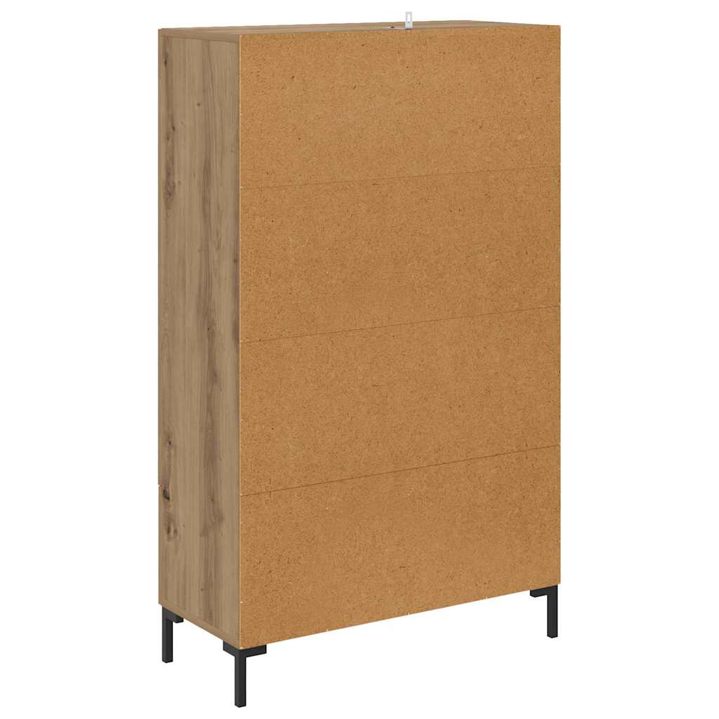 Highboard Artisan Egetræ 69,5 x 31 x 115 cm Konstrueret træ