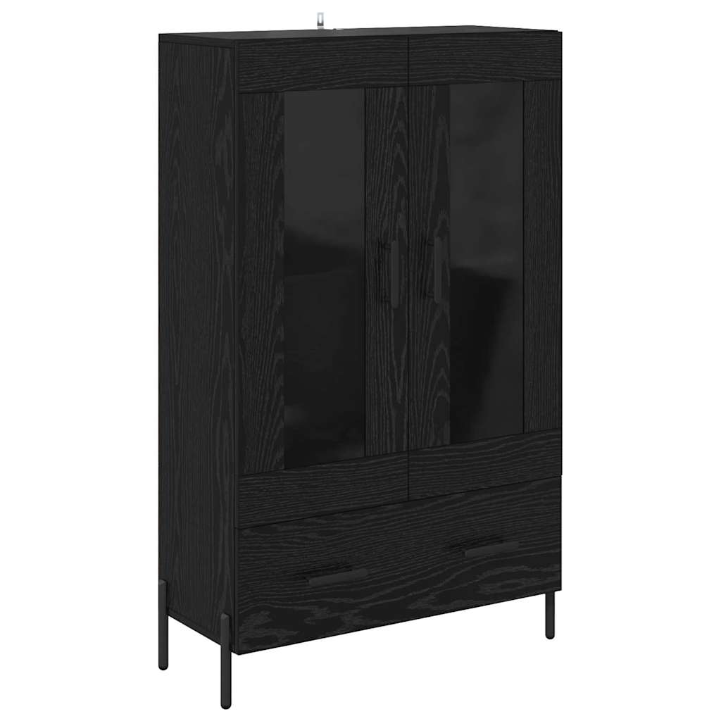Highboard Corona Sort eg 69,5 x 31 x 115 cm Konstrueret træ