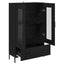 Highboard Corona Sort eg 69,5 x 31 x 115 cm Konstrueret træ