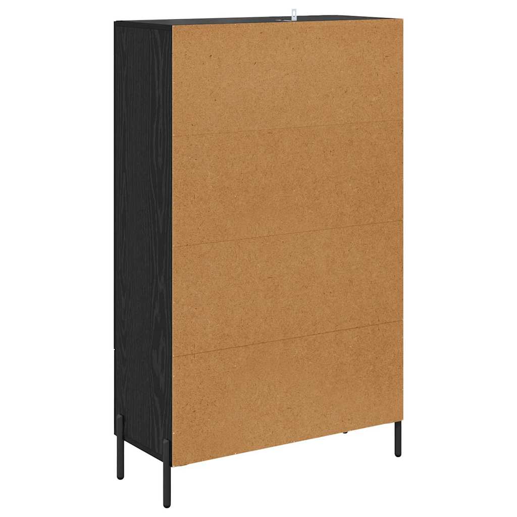 Highboard Corona Sort eg 69,5 x 31 x 115 cm Konstrueret træ
