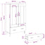 Highboard Artisan Egetræ 69,5 x 31 x 115 cm Konstrueret træ