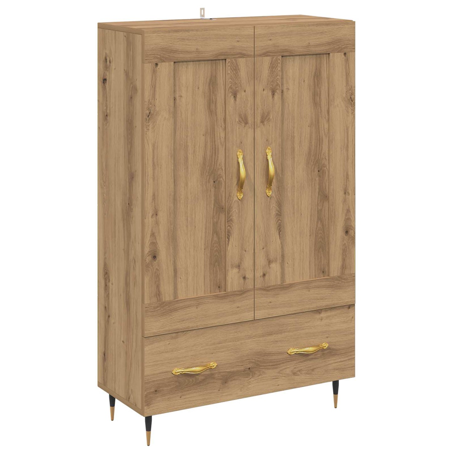 Highboard Artisan Egetræ 69,5 x 31 x 115 cm Konstrueret træ