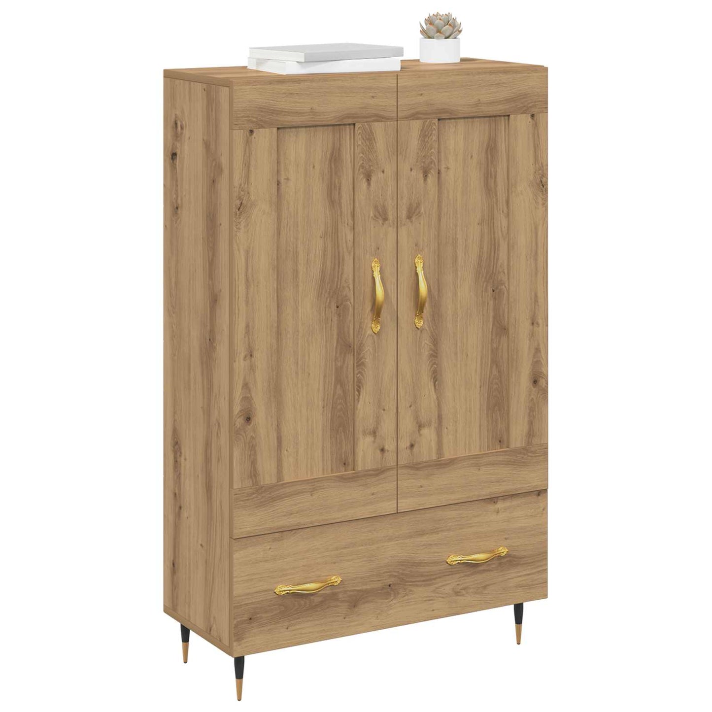Highboard Artisan Egetræ 69,5 x 31 x 115 cm Konstrueret træ