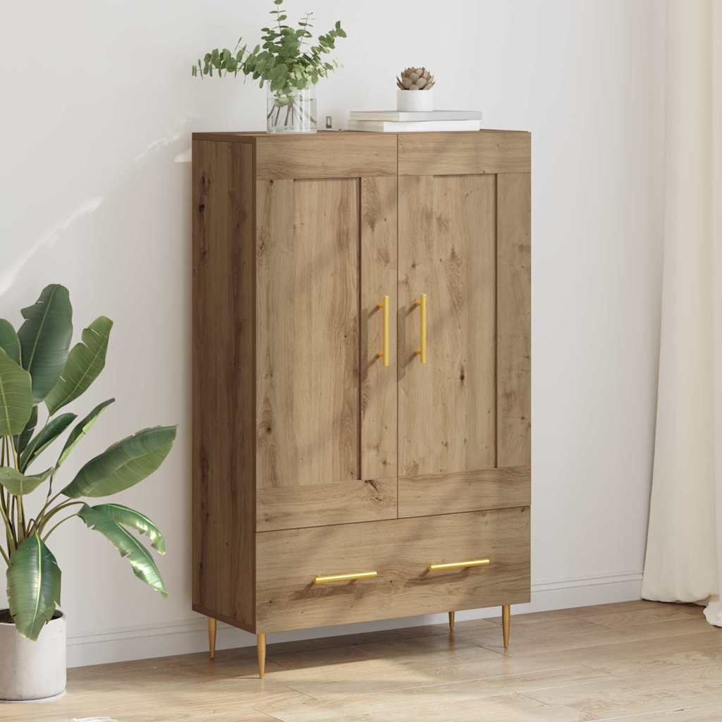 Highboard Artisan Egetræ 69,5 x 31 x 115 cm Konstrueret træ