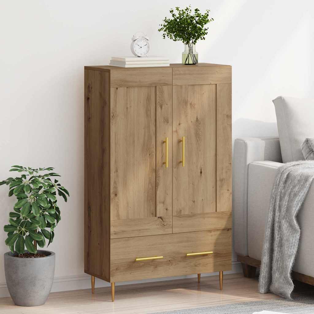Highboard Artisan Egetræ 69,5 x 31 x 115 cm Konstrueret træ