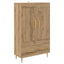Highboard Artisan Egetræ 69,5 x 31 x 115 cm Konstrueret træ