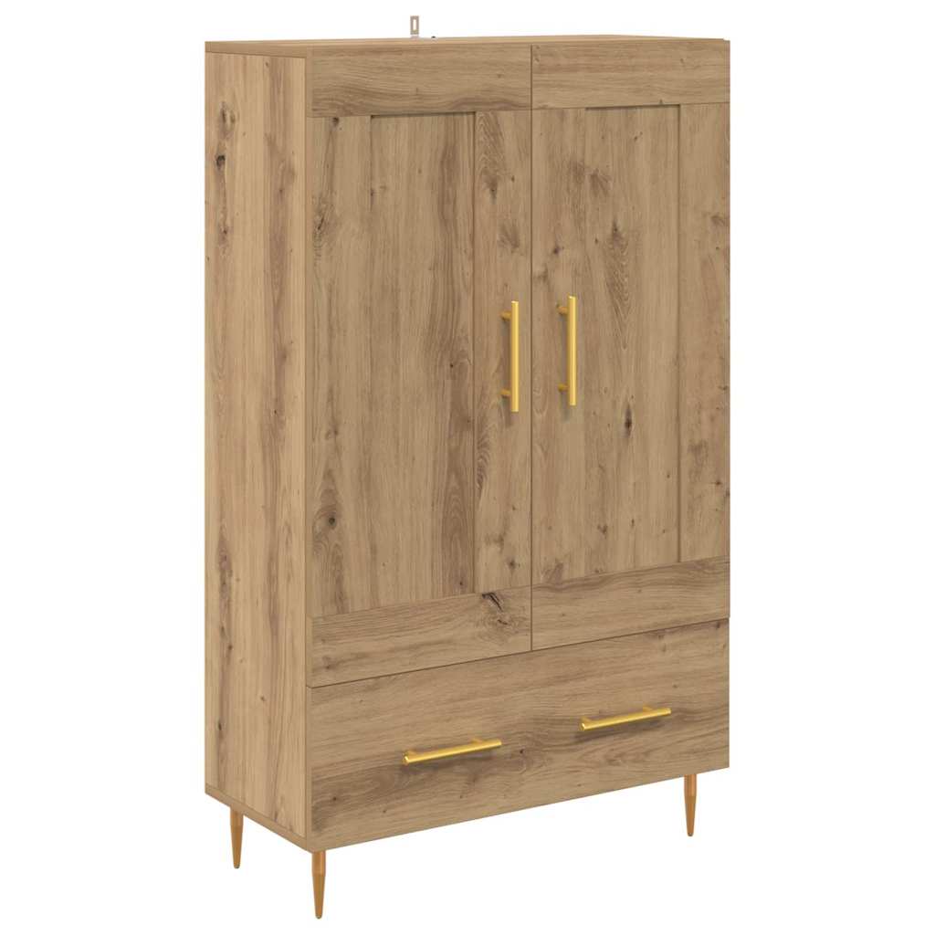 Highboard Artisan Egetræ 69,5 x 31 x 115 cm Konstrueret træ