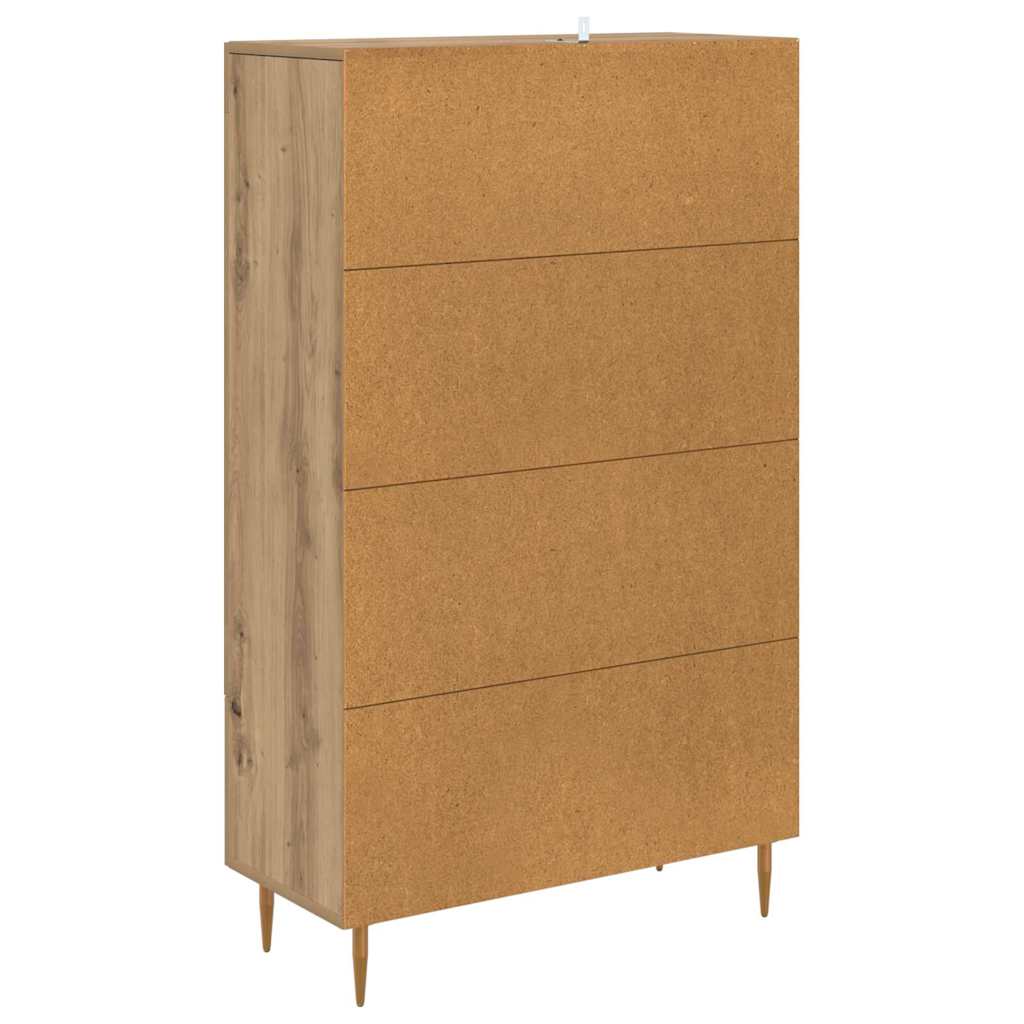 Highboard Artisan Egetræ 69,5 x 31 x 115 cm Konstrueret træ