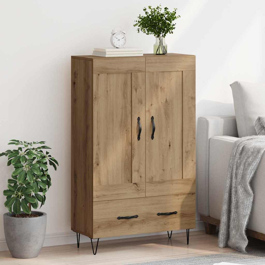 Highboard Artisan Egetræ 69,5 x 31 x 115 cm Konstrueret træ