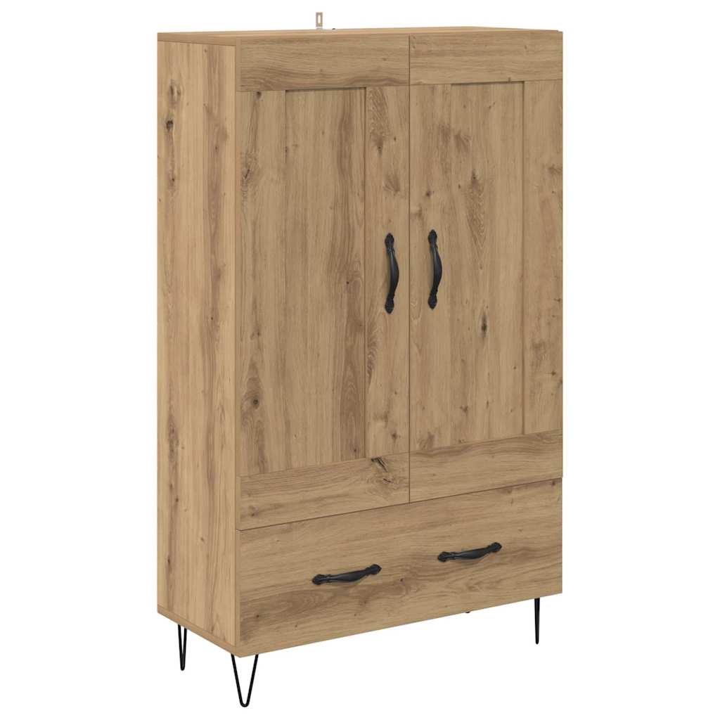 Highboard Artisan Egetræ 69,5 x 31 x 115 cm Konstrueret træ