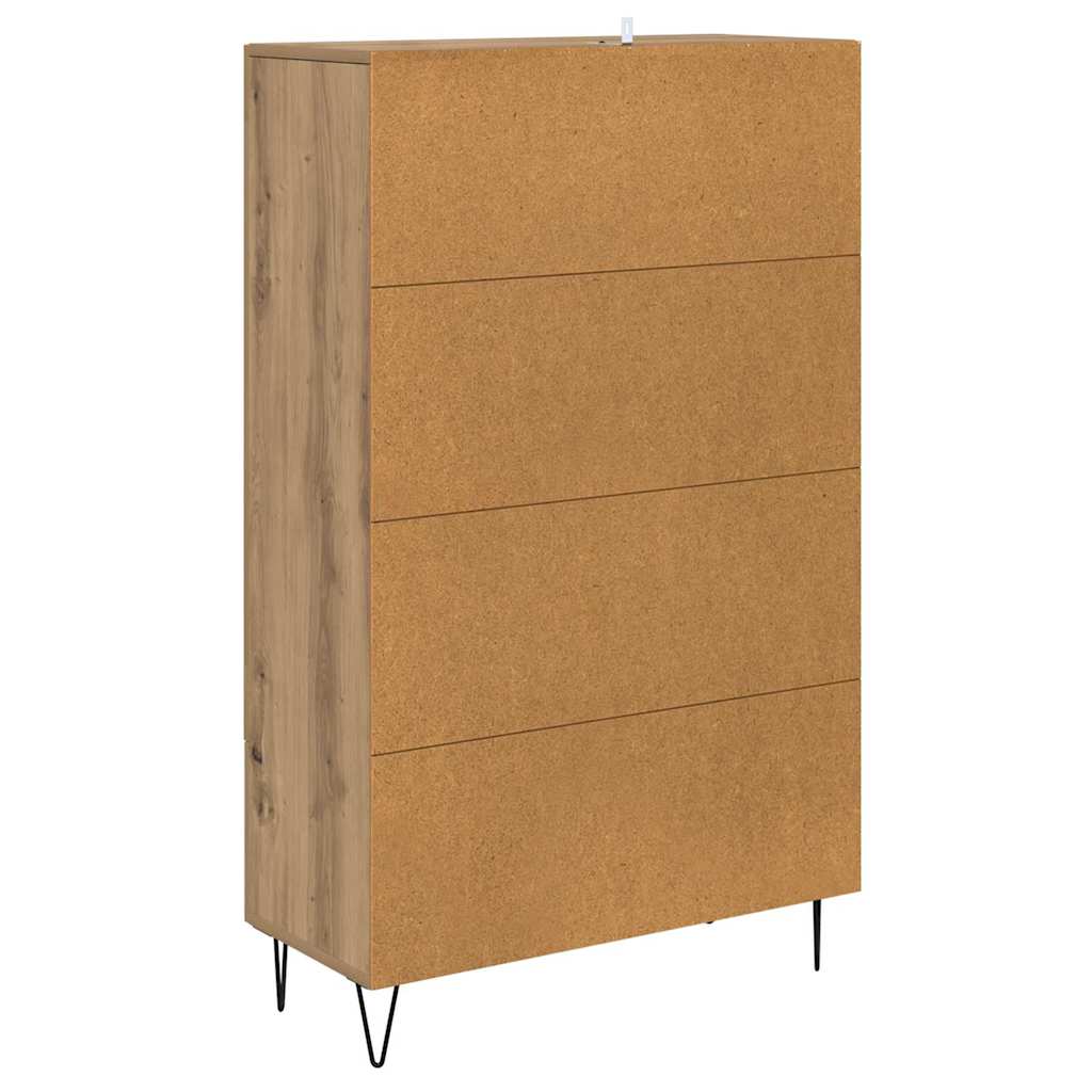 Highboard Artisan Egetræ 69,5 x 31 x 115 cm Konstrueret træ