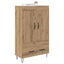 Highboard Artisan Egetræ 69,5 x 31 x 115 cm Konstrueret træ