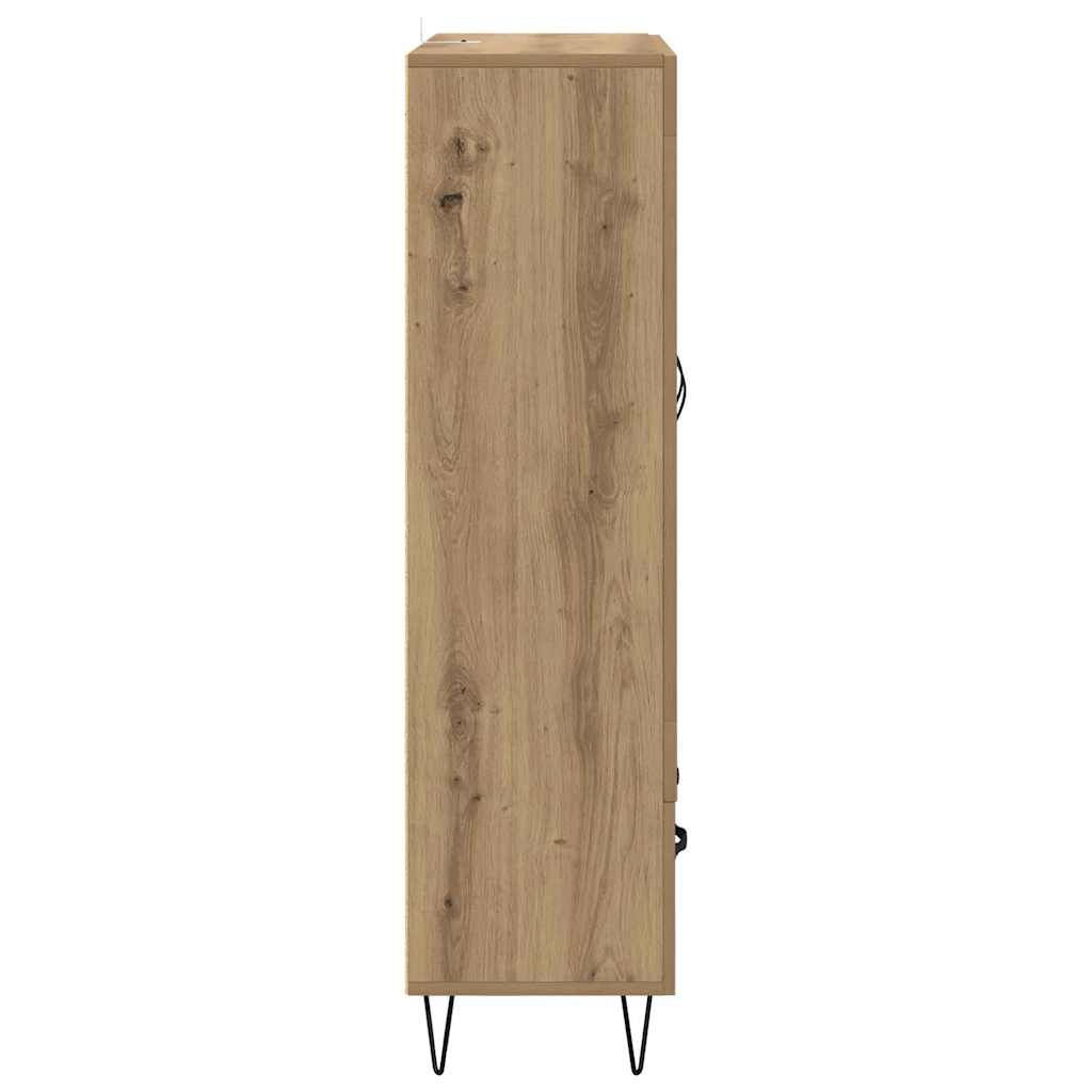 Highboard Artisan Egetræ 69,5 x 31 x 115 cm Konstrueret træ