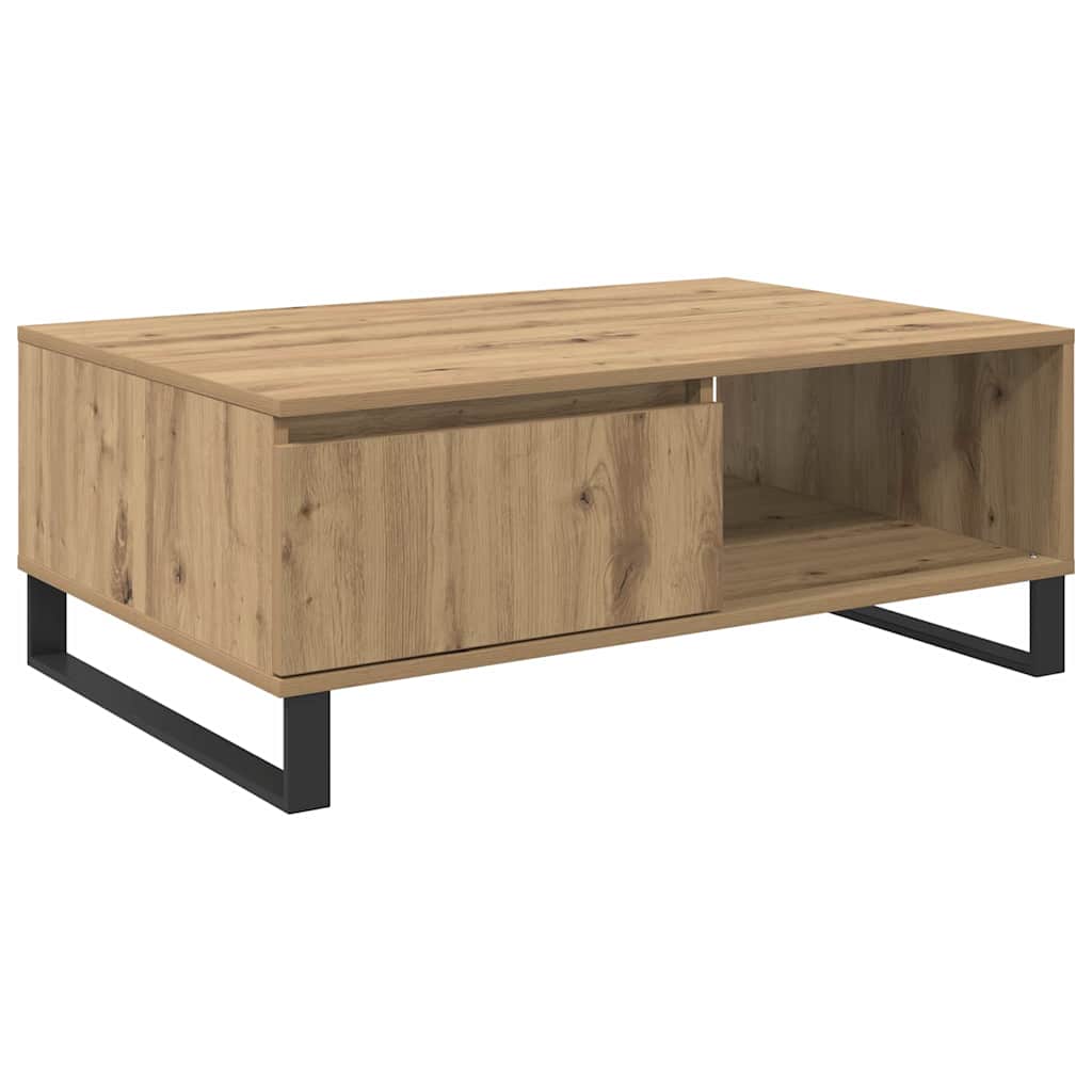 Sofabord Artisan Egetræ 90 x 60 x 35 cm Konstrueret træ