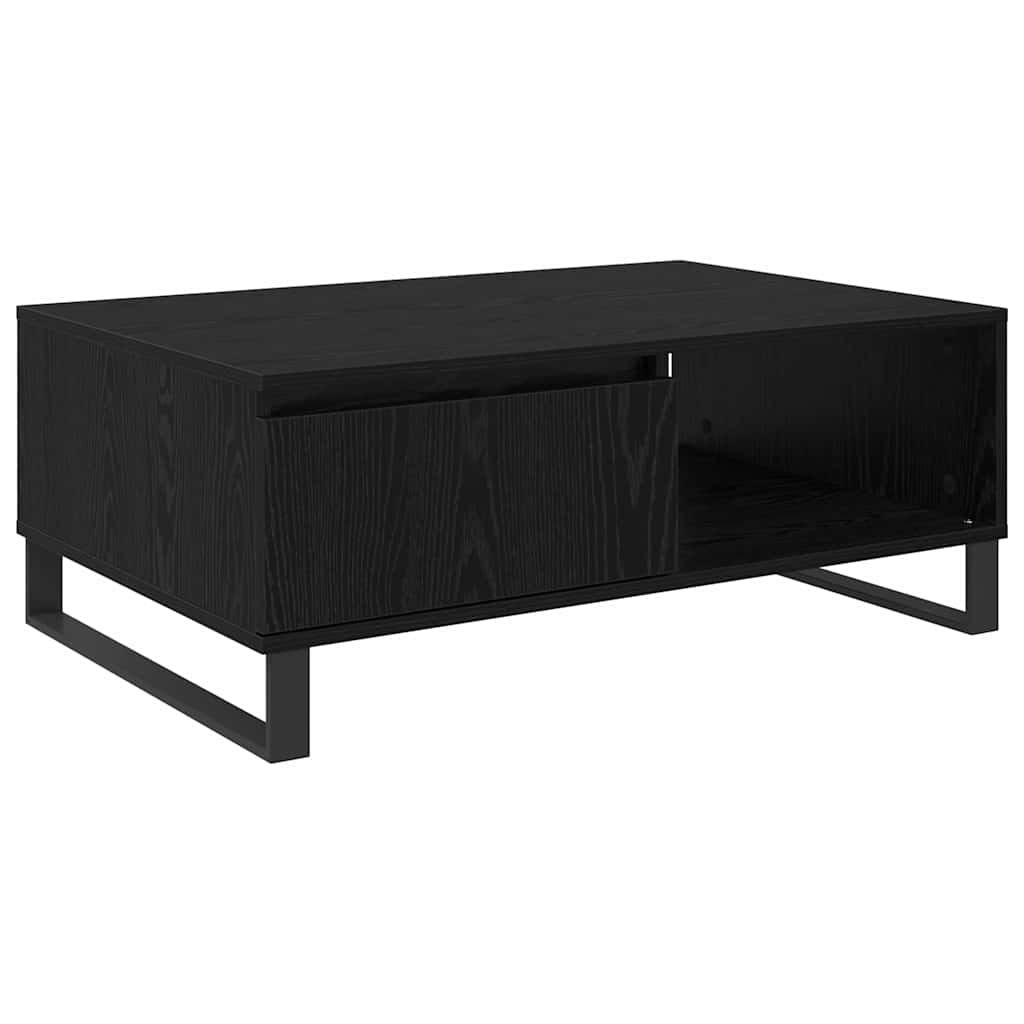 Sofabord Sort eg 90 x 60 x 35 cm Konstrueret træ