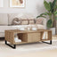 Sofabord Artisan Egetræ 104 x 60 x 35 cm Konstrueret træ