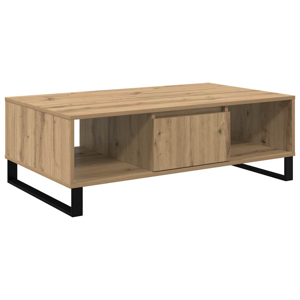 Sofabord Artisan Egetræ 104 x 60 x 35 cm Konstrueret træ