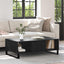Sofabord Sort eg 104 x 60 x 35 cm Konstrueret træ