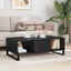 Sofabord Sort eg 104 x 60 x 35 cm Konstrueret træ