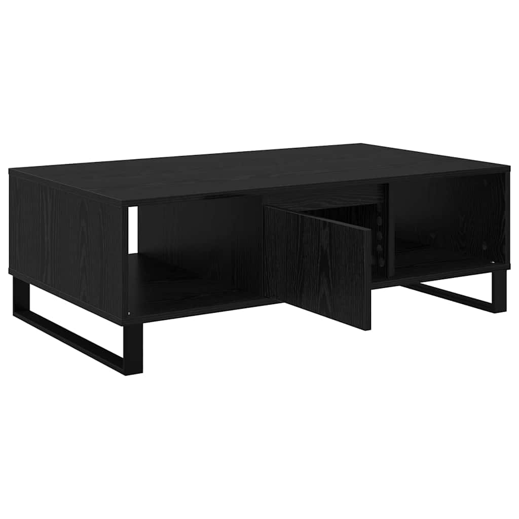 Sofabord Sort eg 104 x 60 x 35 cm Konstrueret træ