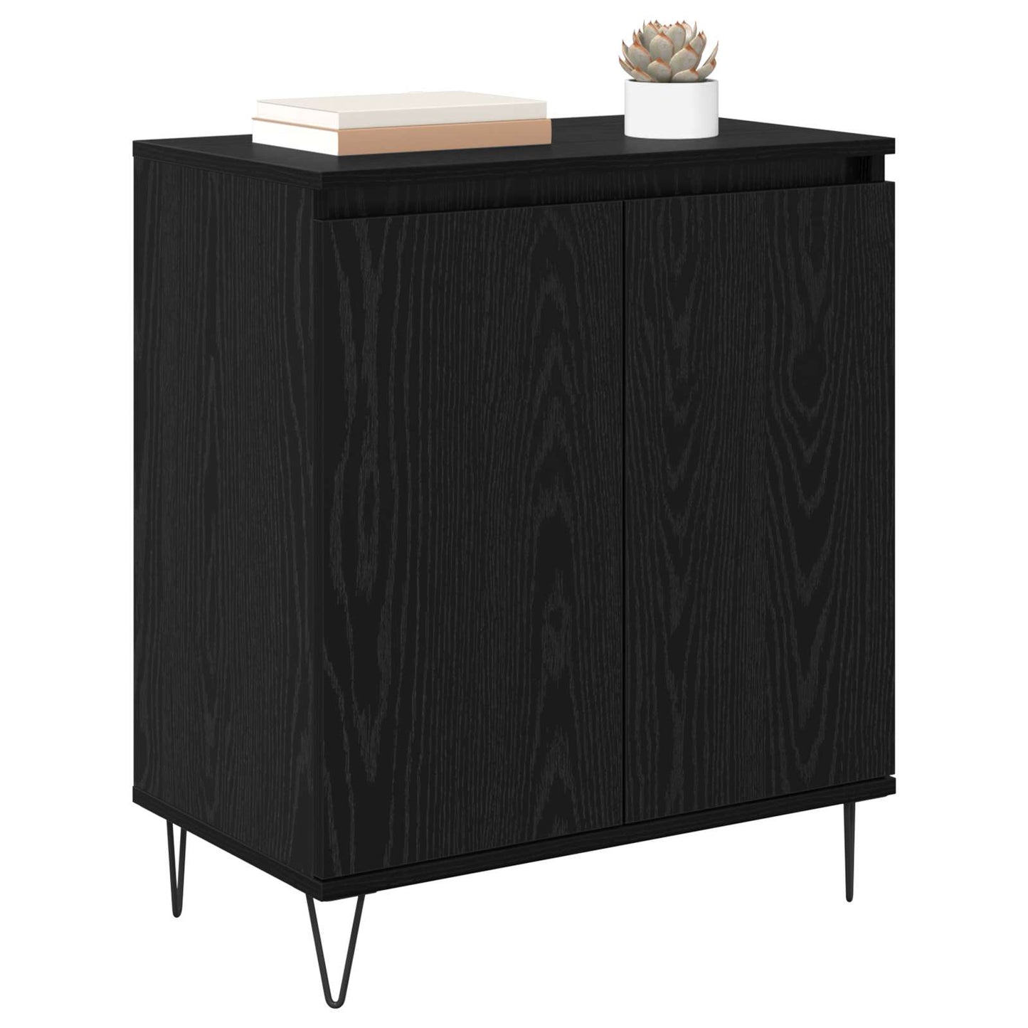 Sideboard Sort eg 60 x 35 x 70 cm Konstrueret træ
