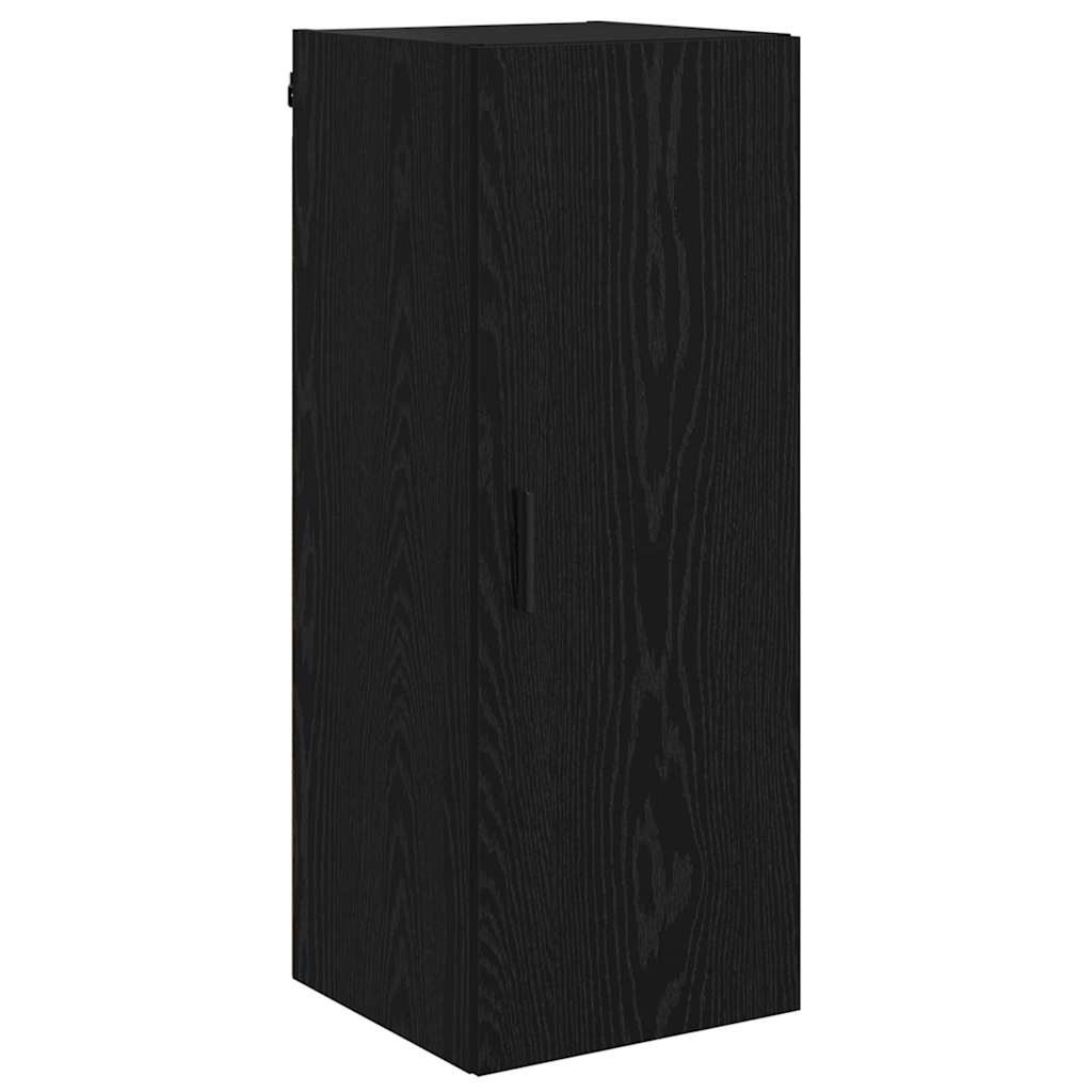 Vægskab Sort eg 34,5 x 34 x 90 cm Konstrueret træ