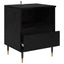Natskab 2 pcs Sort eg 40 x 35 x 50 cm Konstrueret træ