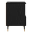 Natskab 2 pcs Sort eg 40 x 35 x 50 cm Konstrueret træ