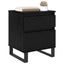 Natskab 2 pcs Sort eg 40 x 35 x 50 cm Konstrueret træ
