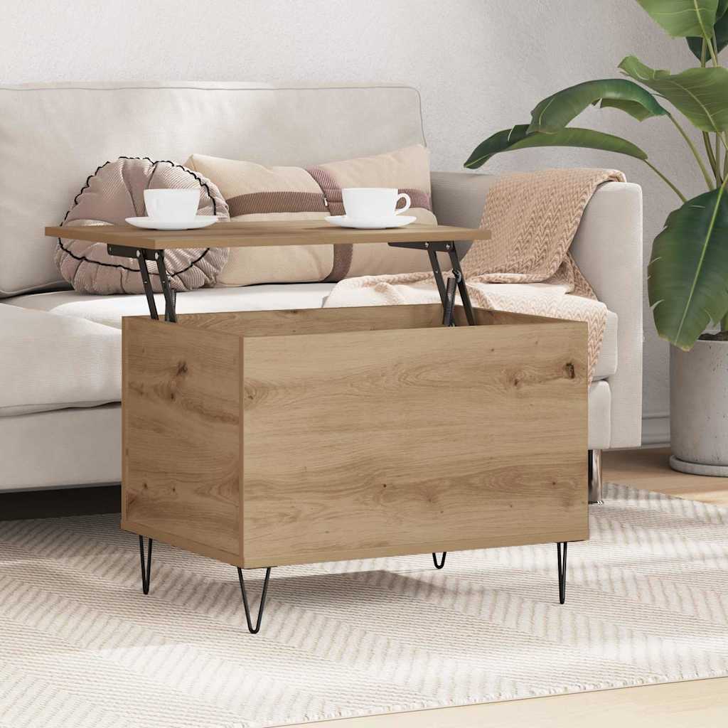 Sofabord Artisan Egetræ 60 x 44,5 x 45 cm Konstrueret træ