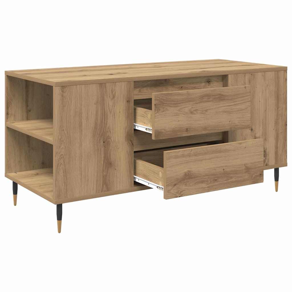 Sofabord Artisan Egetræ 102 x 44,5 x 50 cm Konstrueret træ