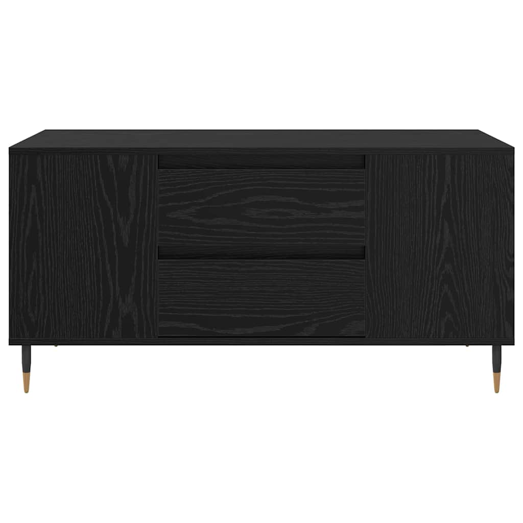 Sofabord Sort eg 102 x 44,5 x 50 cm Konstrueret træ