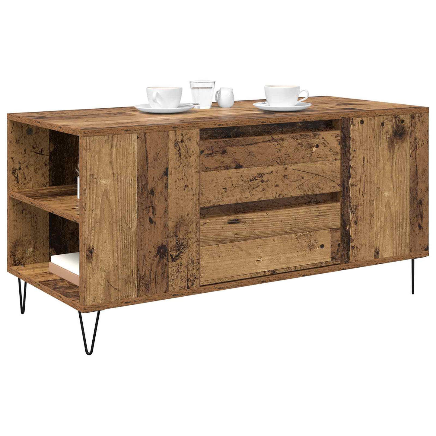 Sofabord Gammelt træ 102 x 44,5 x 50 cm Konstrueret træ