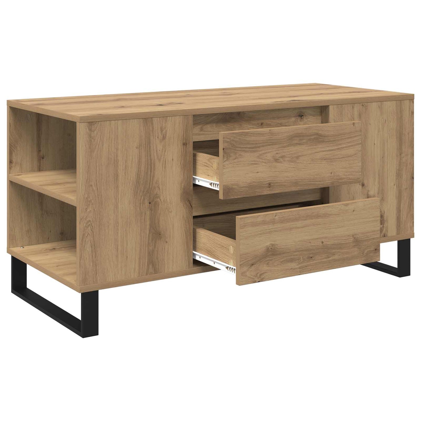 Sofabord Artisan Egetræ 102 x 44,5 x 50 cm Konstrueret træ