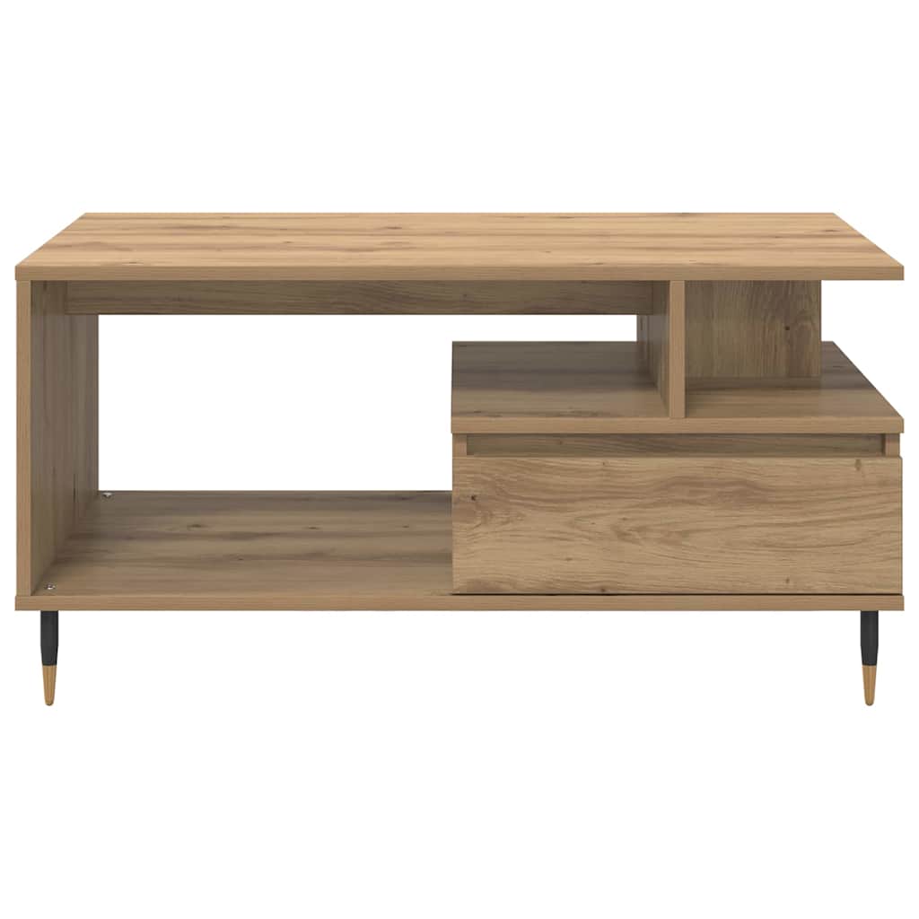 Sofabord Artisan Egetræ 90 x 49 x 45 cm Konstrueret træ