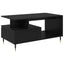 Sofabord Sort eg 90 x 49 x 45 cm Konstrueret træ