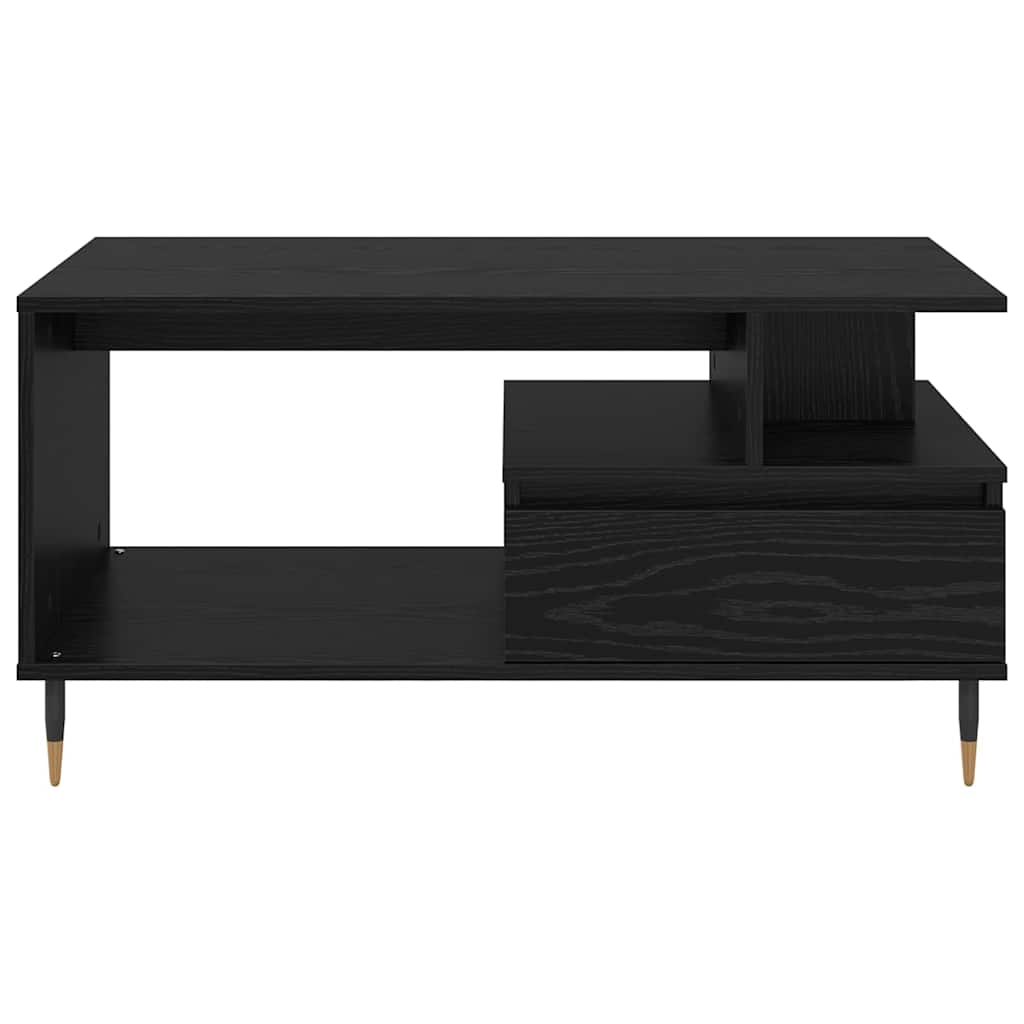 Sofabord Sort eg 90 x 49 x 45 cm Konstrueret træ