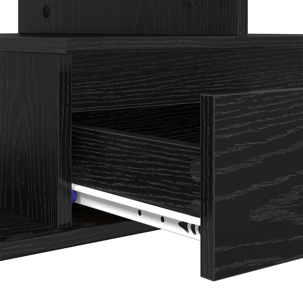 Sofabord Sort eg 90 x 49 x 45 cm Konstrueret træ