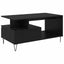 Sofabord Sort eg 90 x 49 x 45 cm Konstrueret træ