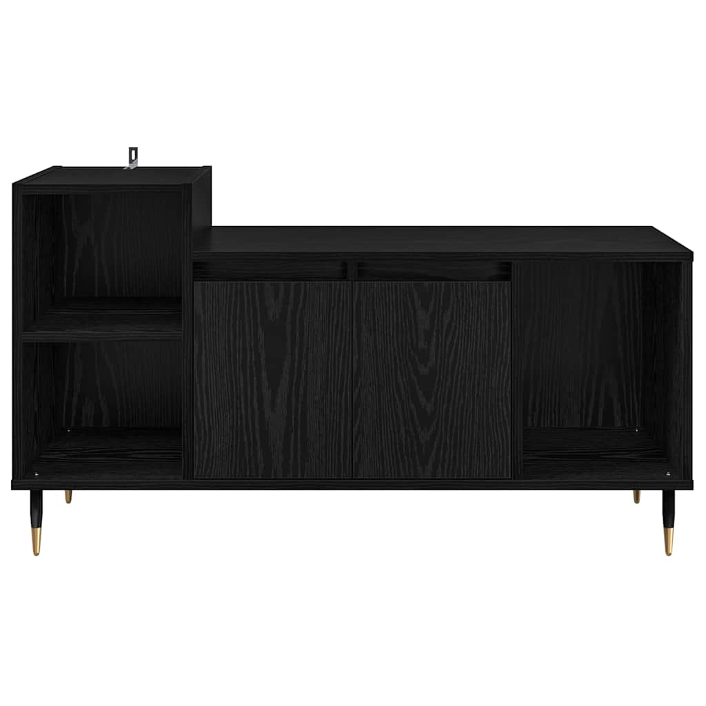 TV-skab Sort eg 100 x 35 x 55 cm Konstrueret træ
