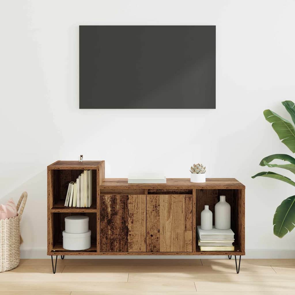 TV-skab Gammelt træ 100 x 35 x 55 cm Konstrueret træ
