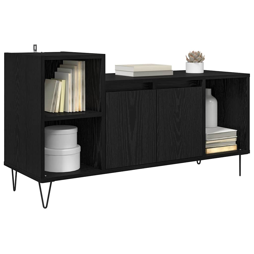 TV-skab Sort eg 100 x 35 x 55 cm Konstrueret træ