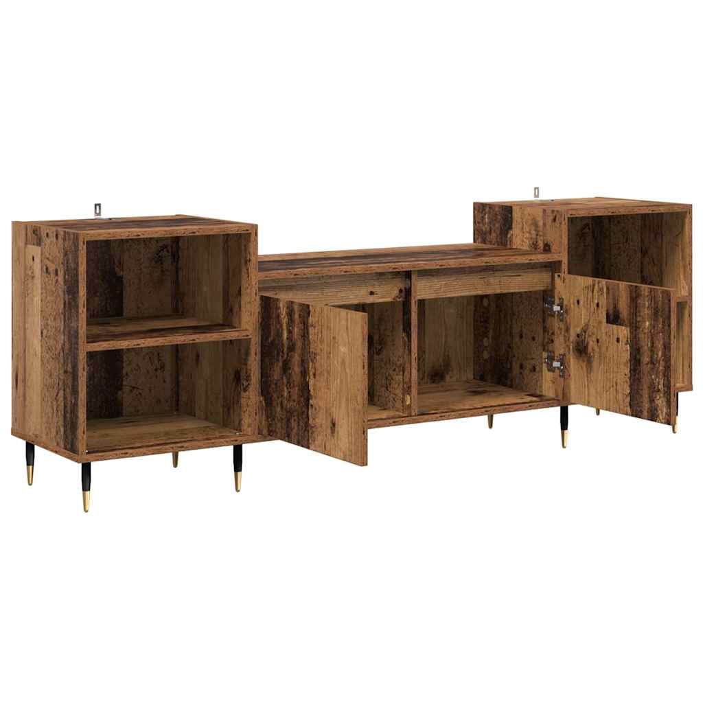 TV-skab Gammelt træ 160 x 35 x 55 cm Konstrueret træ