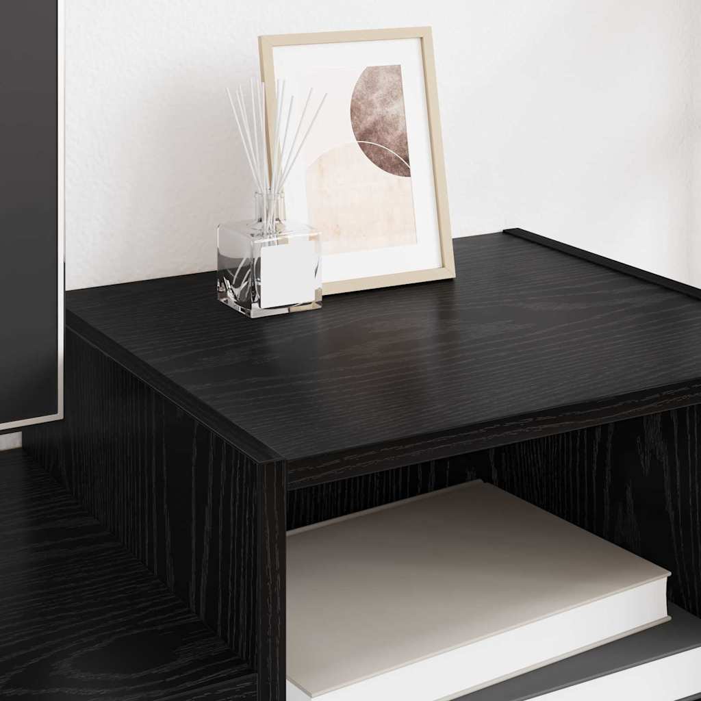 TV-skab Sort eg 160 x 35 x 55 cm Konstrueret træ